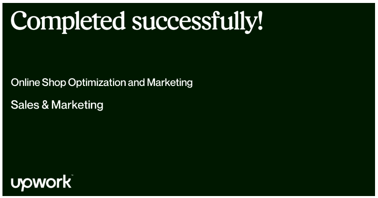 Upwork client feedback screenshot